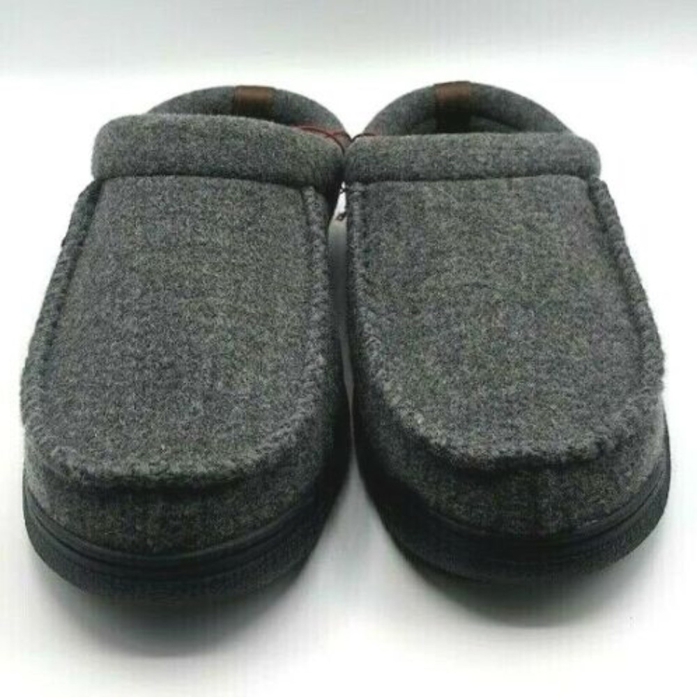 Dearfoams Men's Slippers - Dark Heather GRAY